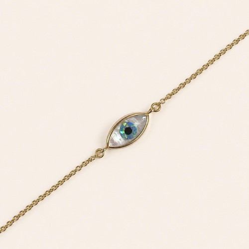 Bracelet mauvais œil chaîne - bracelet, œil,