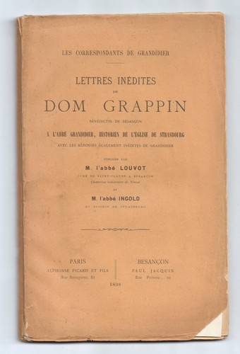Lettres inédites dom - lettres,