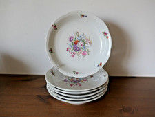 Lot 6 assiettes à fleurs
