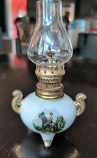 Vintage Royal Canadian Mounted Police Souvenir Oil Lamp
