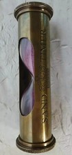 Antique British Navy Maritime Hourglass Solid Bronze.Renovated.5 Minutes.