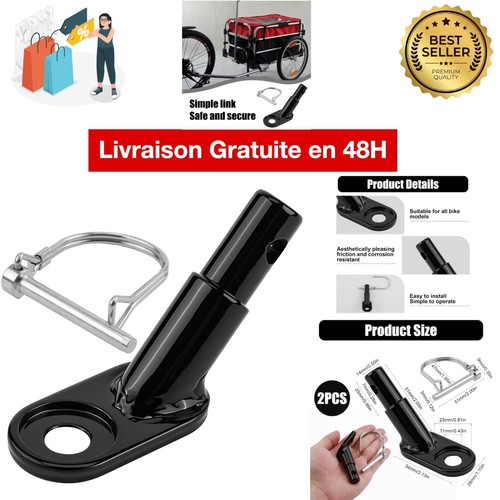 Attache remorque vélo - attache,