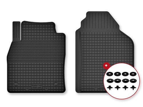 Tapis avant caoutchouc - , bac