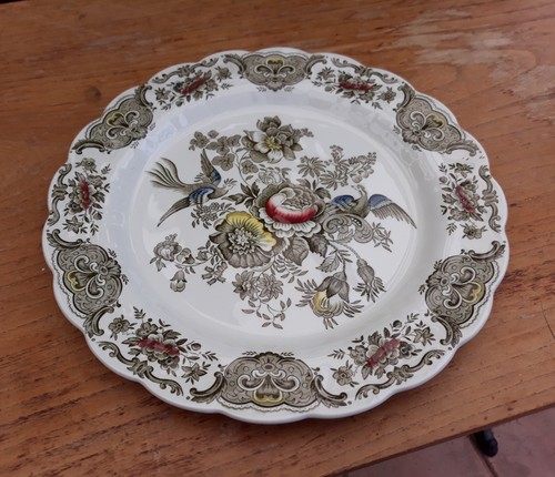 Plat rond porcelaine anglaise - plat,