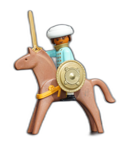 Playmobil chevalier cheval - chevalier,