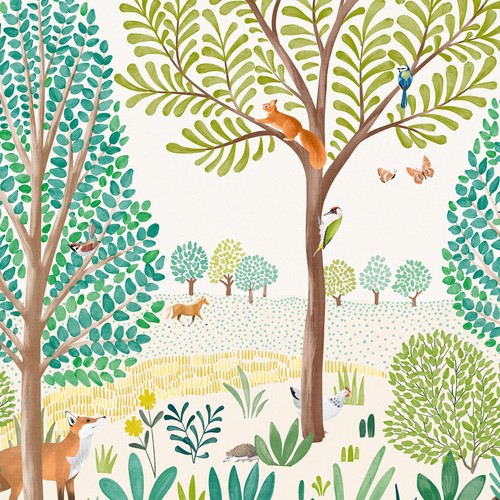 Forêt papier peint - mural, 3