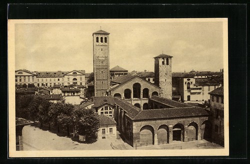 Carte postale milan basilica - postale,