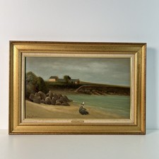 Tableau paysage marin breton