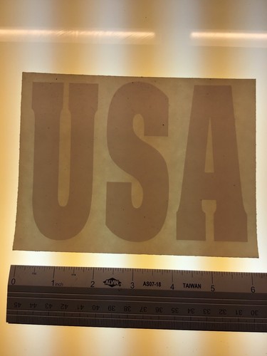 Usa white vinyl sticker - ,