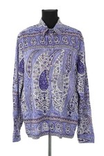 Chemise en coton violette