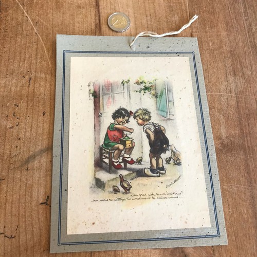 Gravure ancienne germaine - ancienne,