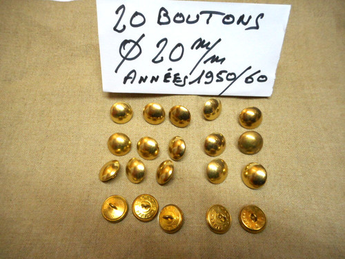 Boutons militaires - 20,