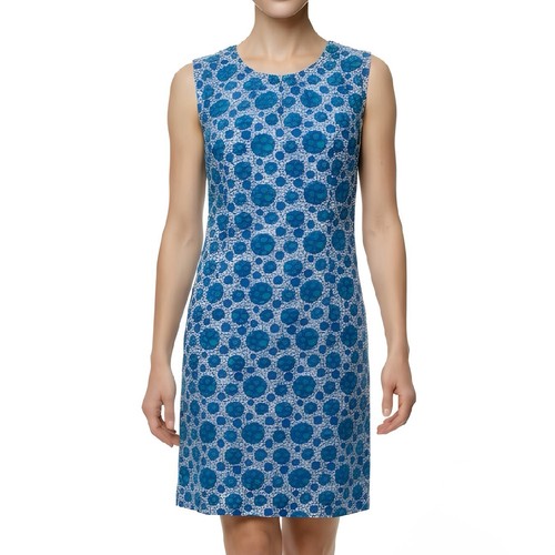Robe vintage bleue fleurs - vintage,