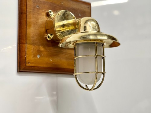 Lampe cygne marine laiton - lampe,
