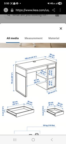 Ikea micke desk - ikea,