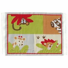 Maison de Poupées Miniature Petit Enfants Tapis Avec Cache Animaux