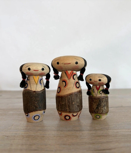 Lot poupées kokeshi - de,