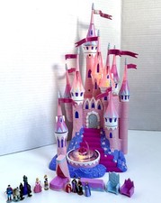 Vintage Polly Pocket Disney Sleeping Beauty Castle Figures Jakks Pacific WORKS