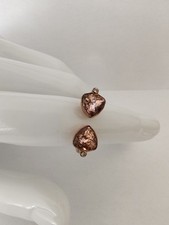 Dyrberg Kern Rose Gold Plated With Pink Crystals Open Ring Size 7 /N
