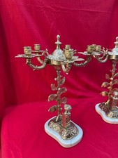 2 chandeliers à 5 feux Fin