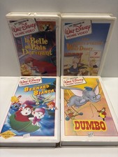 4 VHS Walt Disney 