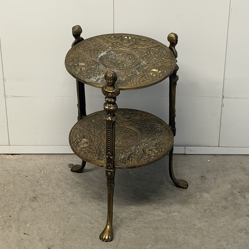 1950s brass tier plant - 1950s, stand