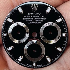 Rolex Black Dial Luminova For Daytona Model Ref 116520