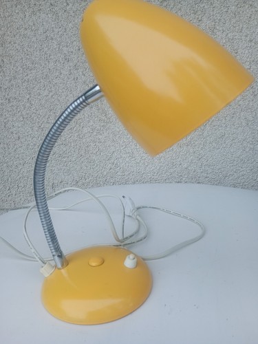 Lampe bureau métal jaune - lampe,