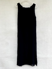 Womens Nitya 100% Viscose Tissue Sleeveless Long Midi Dress Black Size 12 40