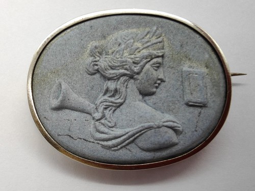 Ancienne broche argent vermeil - broche,
