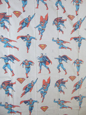 superman dc comics vintage 1979 bed sheet
