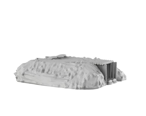 Bunker wwiied02 wargame 3d - -wwiied02,