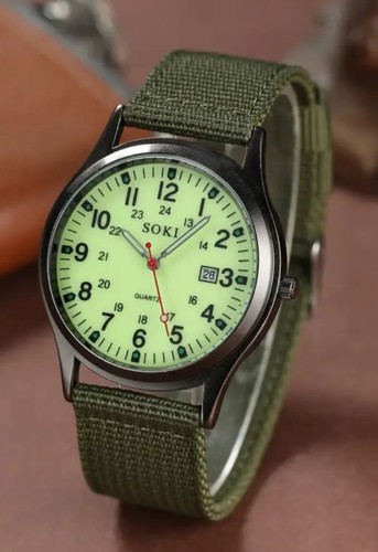 Montre vert kaki - montre, vert/kaki