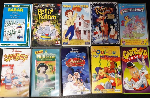 Lot 10vhs cassette - de,