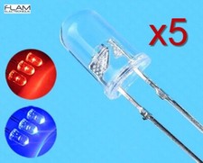 5x LED diode Rouge/Bleu
