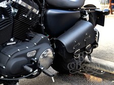 Véritable Cuir Noir Simple