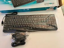 Logitech MK120 Desktop Ensemble clavier+souris. Wired Keyboard and Mouse Combo.