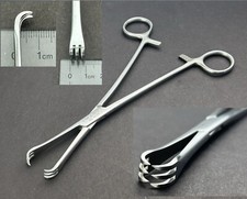 V MUELLER GL1070 Gordon Uterine Vulsellum Forceps Straight 3 x 3 Prong 8.75in