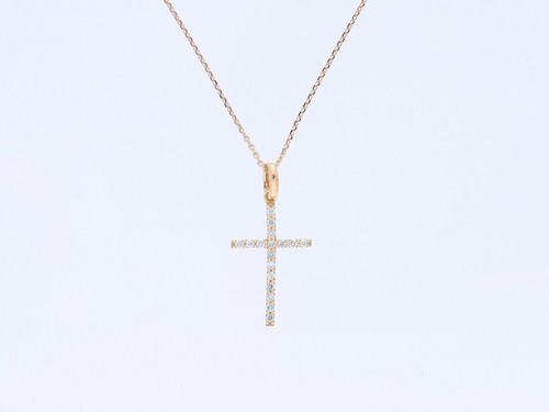 Collier chaîne croix - , avec