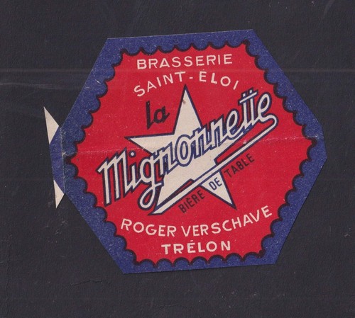 Old small label alcohol - , france