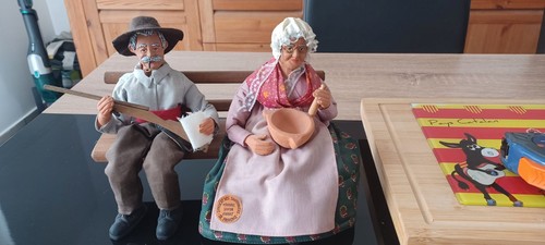 Santons homme avec femme - santons,