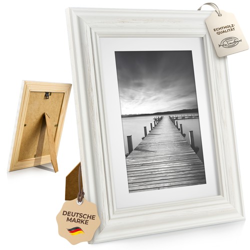 Cadre photo collage bois - , blanc