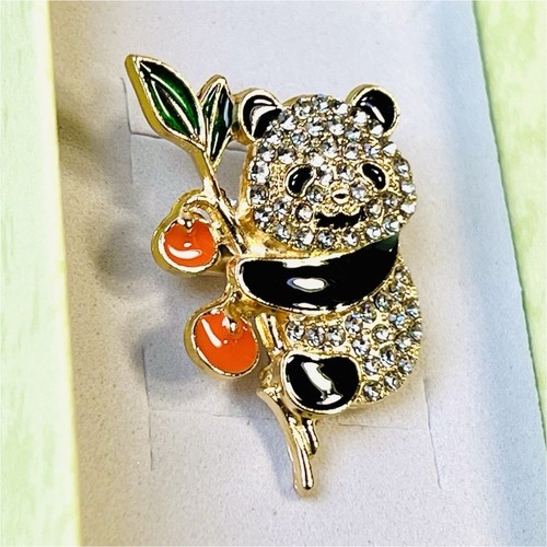 Pin panda métal doré - panda,