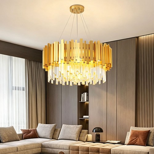 1plafonnier en cristal - en,