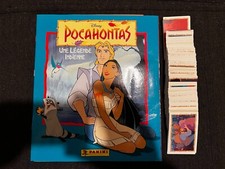 SET COMPLETO STICKERS + ALBUM VIDE PANINI POCAHONTAS DISNEY 1995 RARE