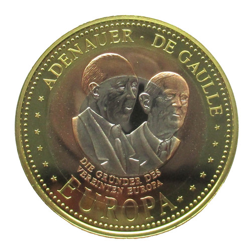 Médaille trimetal adenauer - trimetal, et