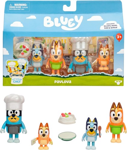 Bluey jeu figurines pavlova - bluey,