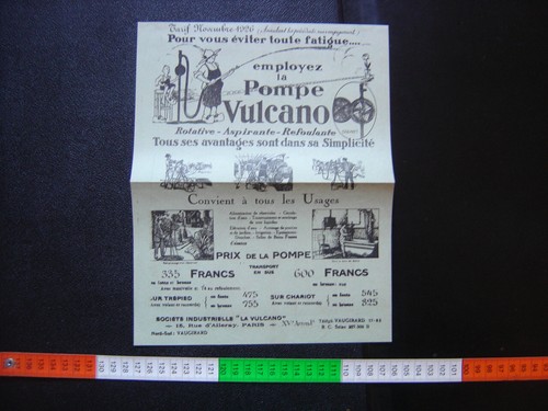 Vulcano paris 1926 pompe - 1926,