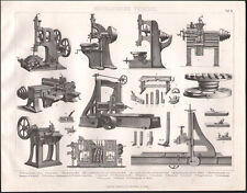 1870 Original Mechanical Engraving DIY Planer Saw Machine Tools