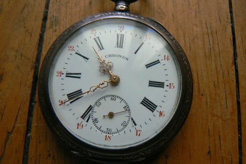 Montre gousset argent massif - montre,